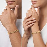 Unisex Intreccio Bold Silver 925 Bracelet