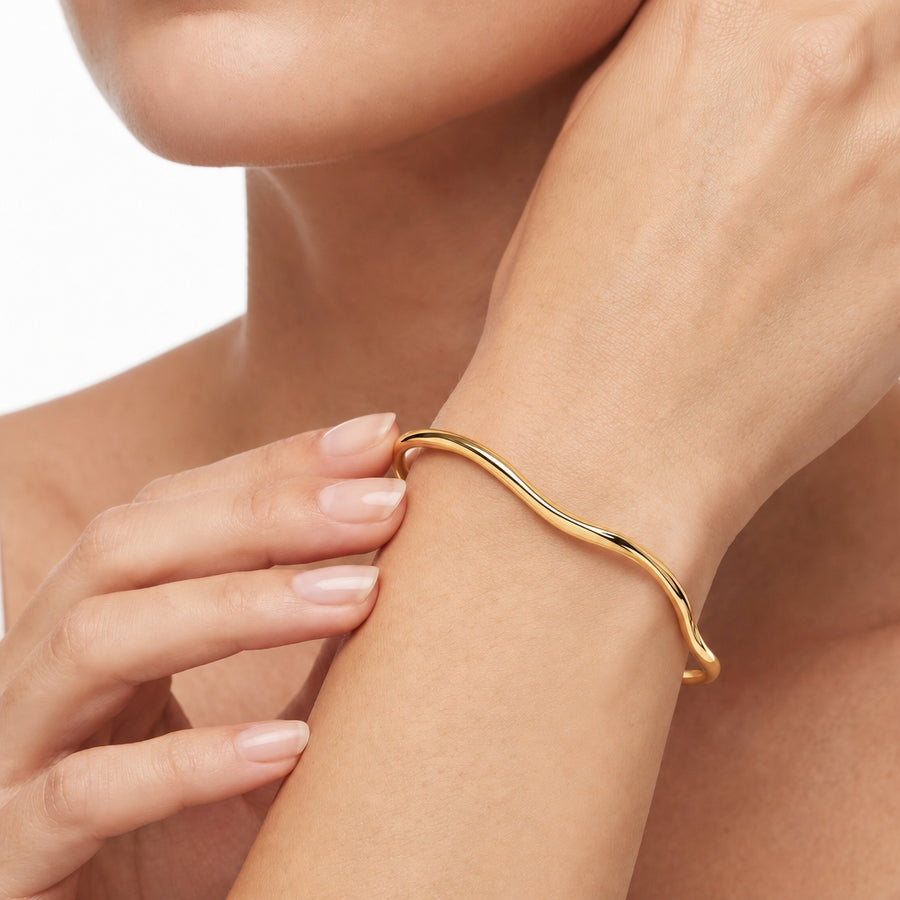 Woman Bold Trendy Steel Bangle