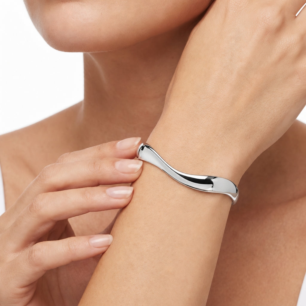 Woman Bold Trendy Steel Bangle