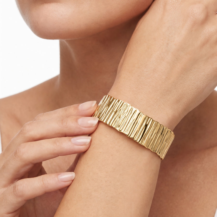 Woman Bold Trendy Steel Bangle