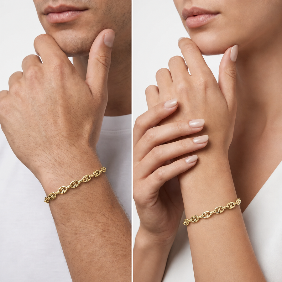 Unisex Intreccio Bold Silver 925 Bracelet