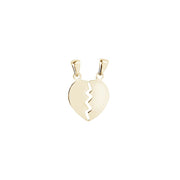 Woman B-Classic Gold Twin Heart 18K Pendant