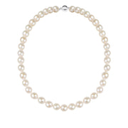 Woman B-Classic White Gold Pearls 18K Necklace