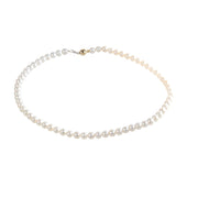 Woman B-Classic Gold Pearls 18K Necklace