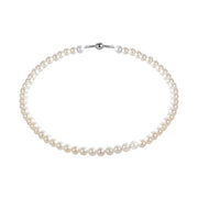 Woman B-Classic White Gold Pearls 18K Necklace