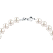 Woman B-Classic White Gold Pearls 18K Bracelet