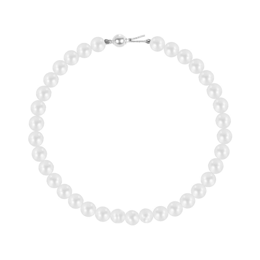 Woman B-Classic White Gold Pearls 18K Bracelet