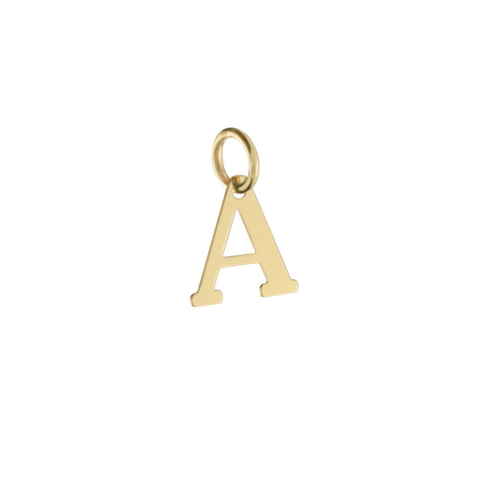 Woman Letter "A" Gold 18K Pendant