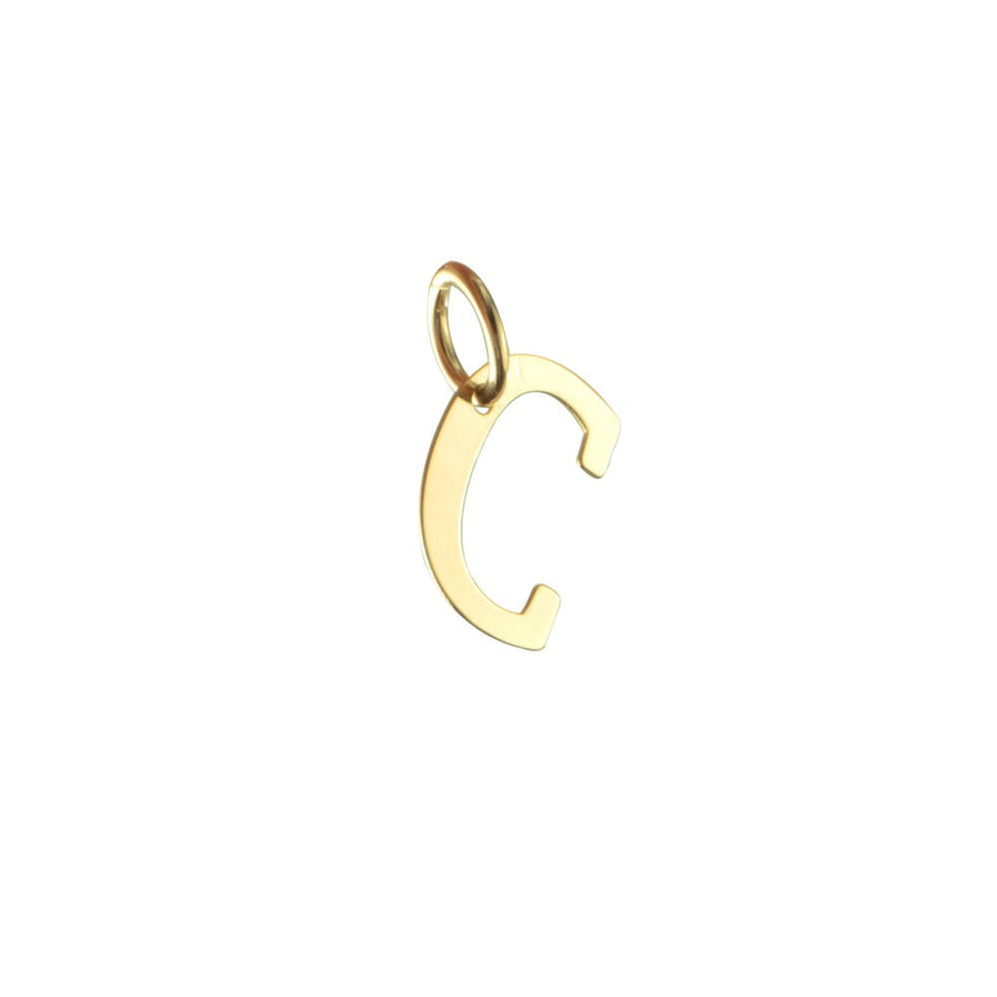 Woman Letter "C" Gold 18K Pendant