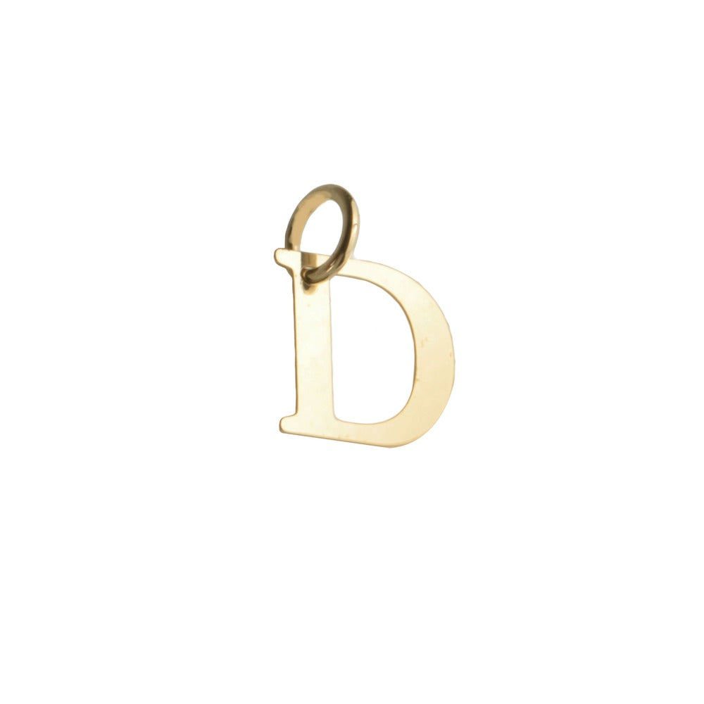Woman Letter "D" Gold 18K Pendant