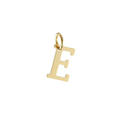 Woman Letter "E" Gold 18K Pendant