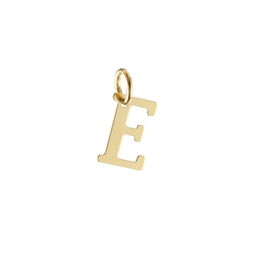 Woman Letter "E" Gold 18K Pendant
