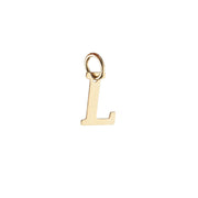 Woman Letter "L" Gold 18K Pendant