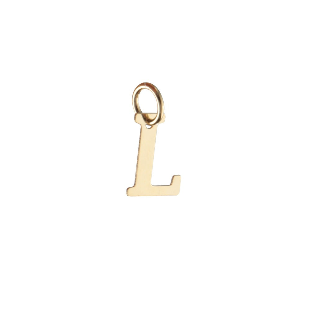 Woman Letter "L" Gold 18K Pendant
