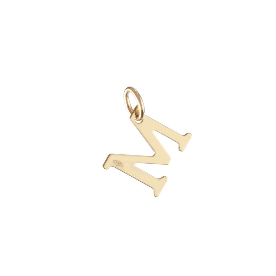 Woman Letter "M" Gold 18K Pendant