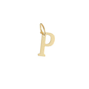 Woman Letter "P" Gold 18K Pendant