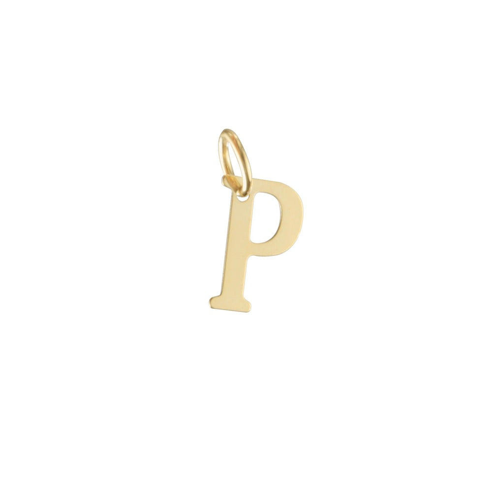 Woman Letter "P" Gold 18K Pendant