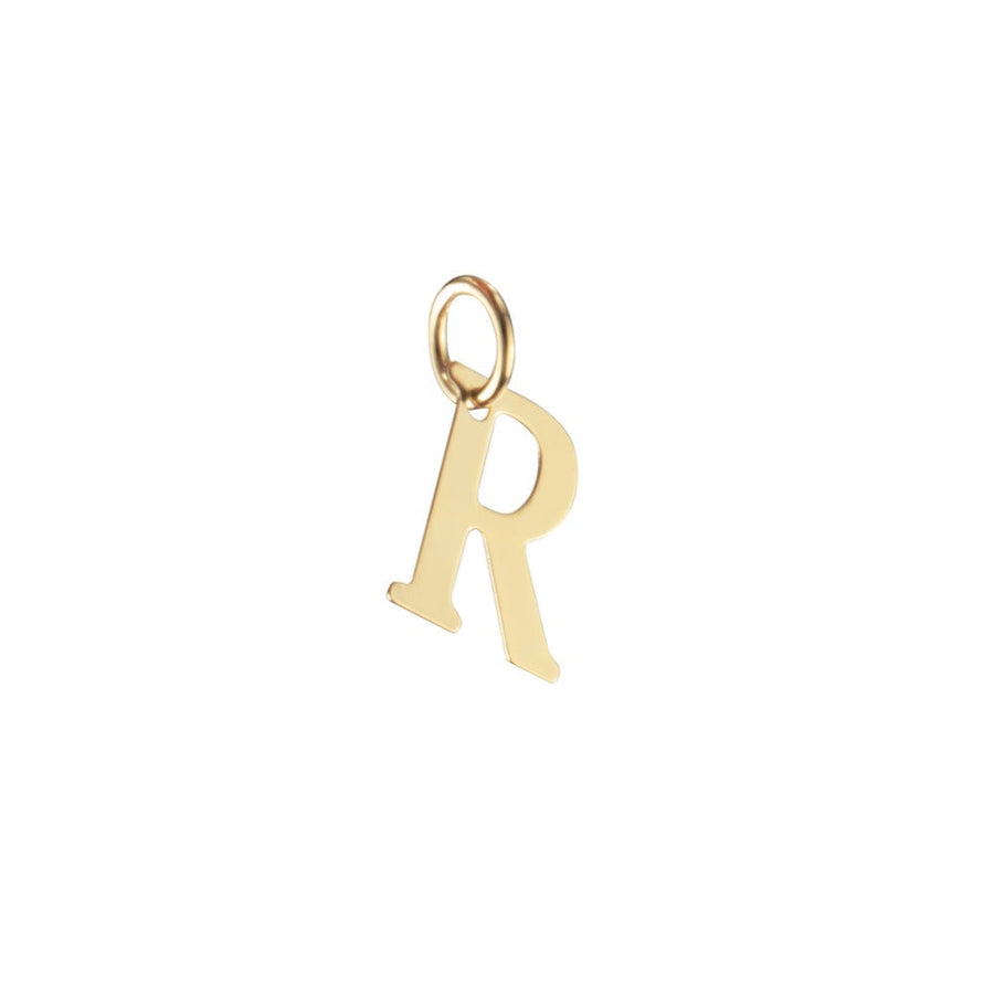 Woman Letter "R" Gold 18K Pendant
