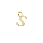 Woman Letter "S" Gold 18K Pendant