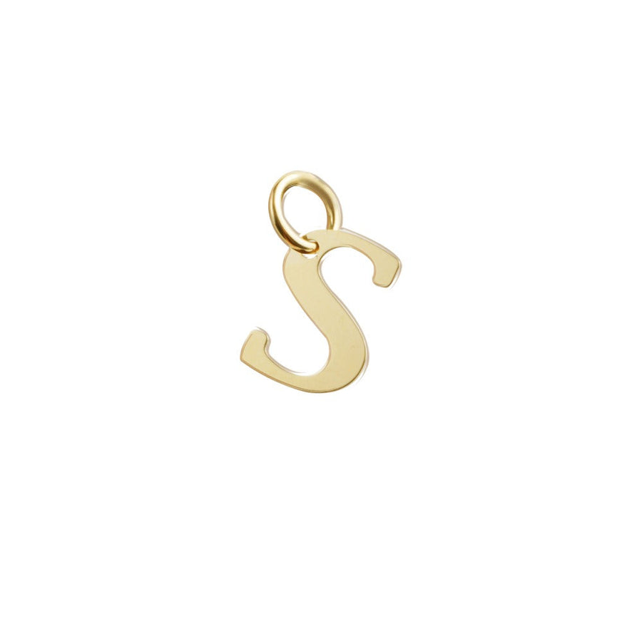 Woman Letter "S" Gold 18K Pendant