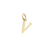 Woman Letter "V" Gold 18K Pendant