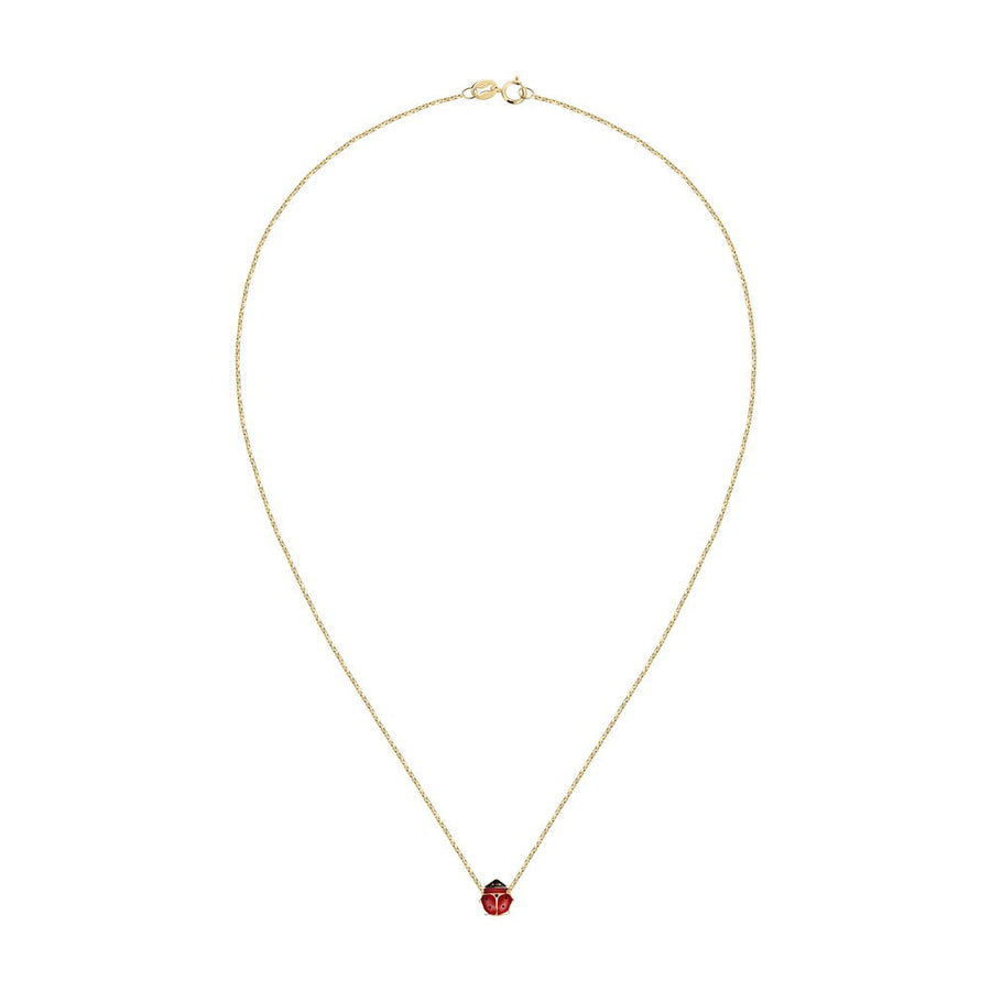 Kids B-Baby Gold Lady Bug 18K Necklace