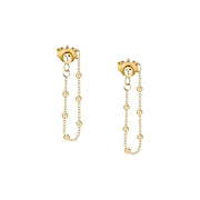 Woman Teen Gold Anniversary 18K Earrings