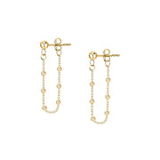 Woman Teen Gold Anniversary 18K Earrings
