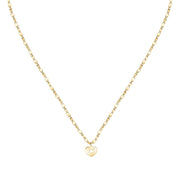 Woman Teen Gold Heart 18K Necklace