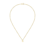 Woman Teen Gold Heart 18K Necklace