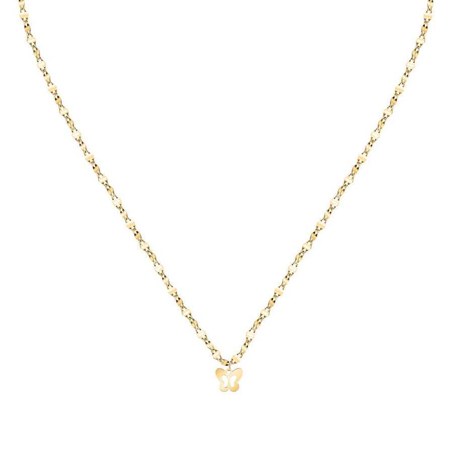 Woman Teen Gold Butterfly 18K Necklace
