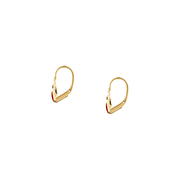 Kids B-Baby Gold Lady Bug 18K Earrings