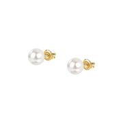Woman B-Classic Gold Pearls 18K Earrings