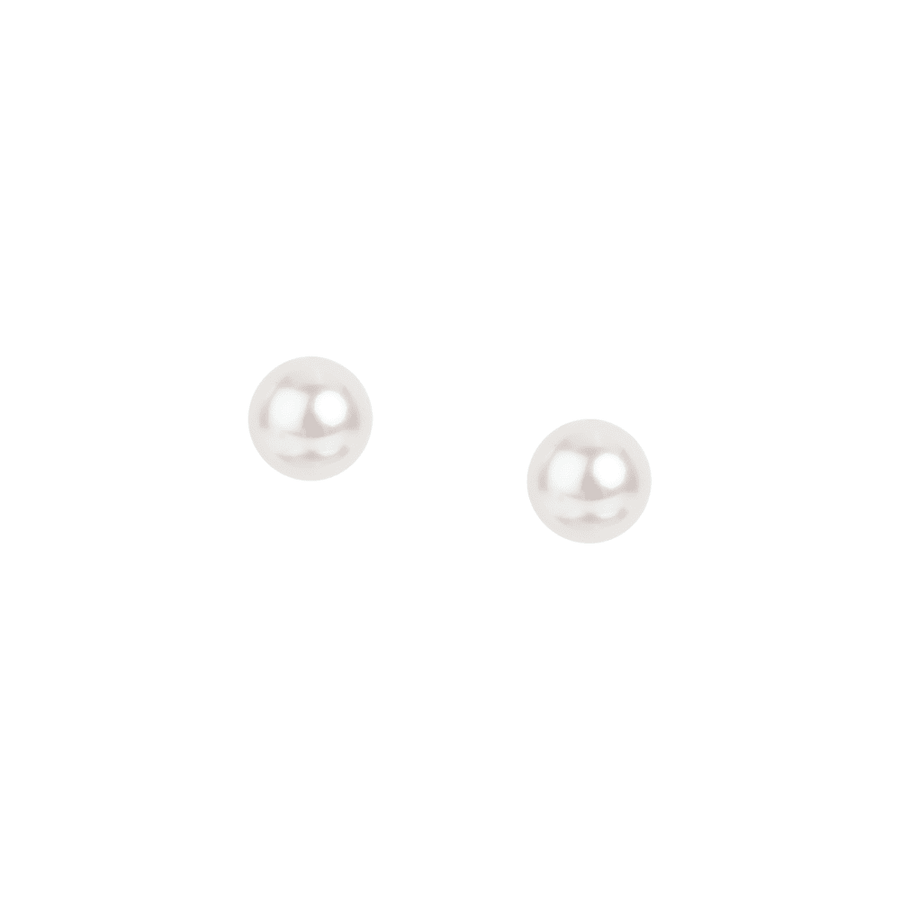 Woman B-Classic Gold Pearls 18K Earrings