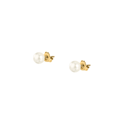 Woman B-Classic Gold Pearls 18K Earrings