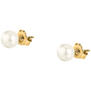 Woman B-Classic Gold Pearls 18K Earrings