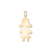 Woman Memory Gold 18K Pendant