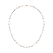 Woman B-Classic Gold Pearls 18K Necklace