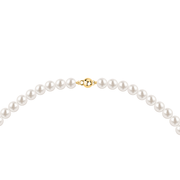 Woman B-Classic Gold Pearls 18K Necklace