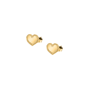 Kids B-Baby Gold Heart 18K Earrings