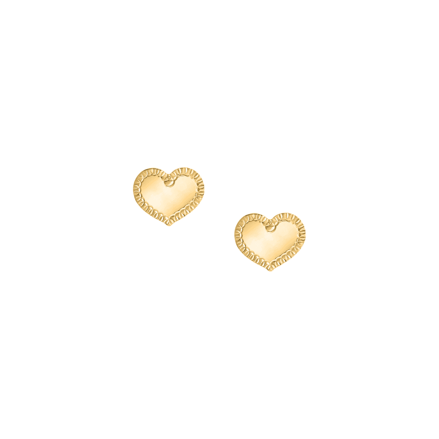 Kids B-Baby Gold Heart 18K Earrings