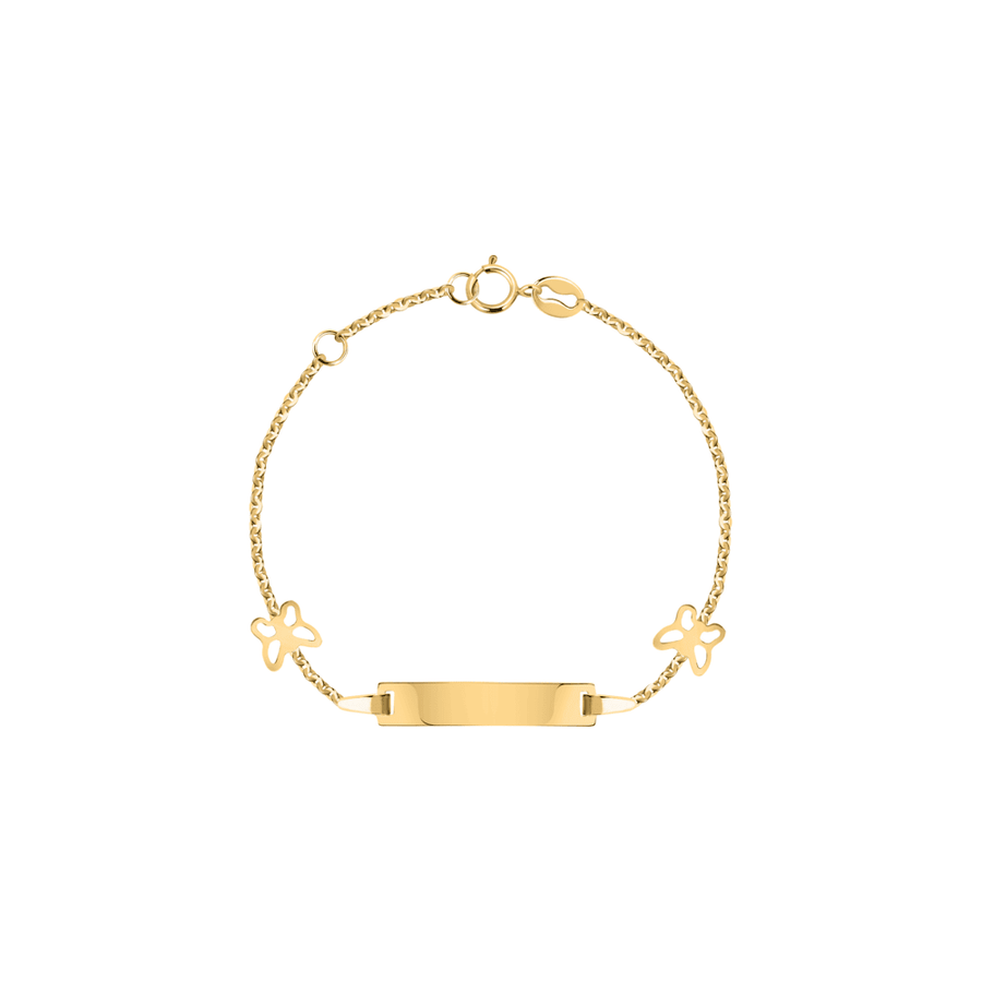 Kids B-Baby Gold Butterfly 18K Bracelet