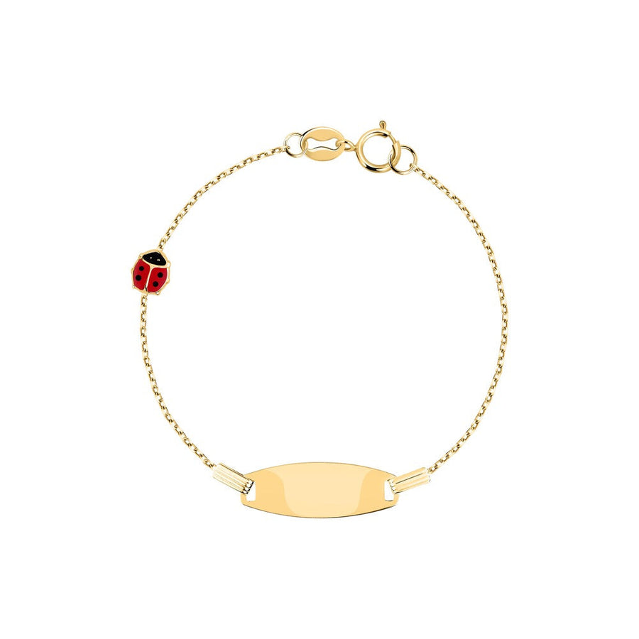 Kids B-Baby Gold Lady Bug 18K Bracelet