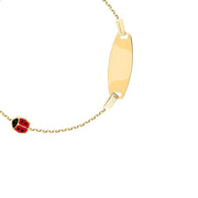 Kids B-Baby Gold Lady Bug 18K Bracelet