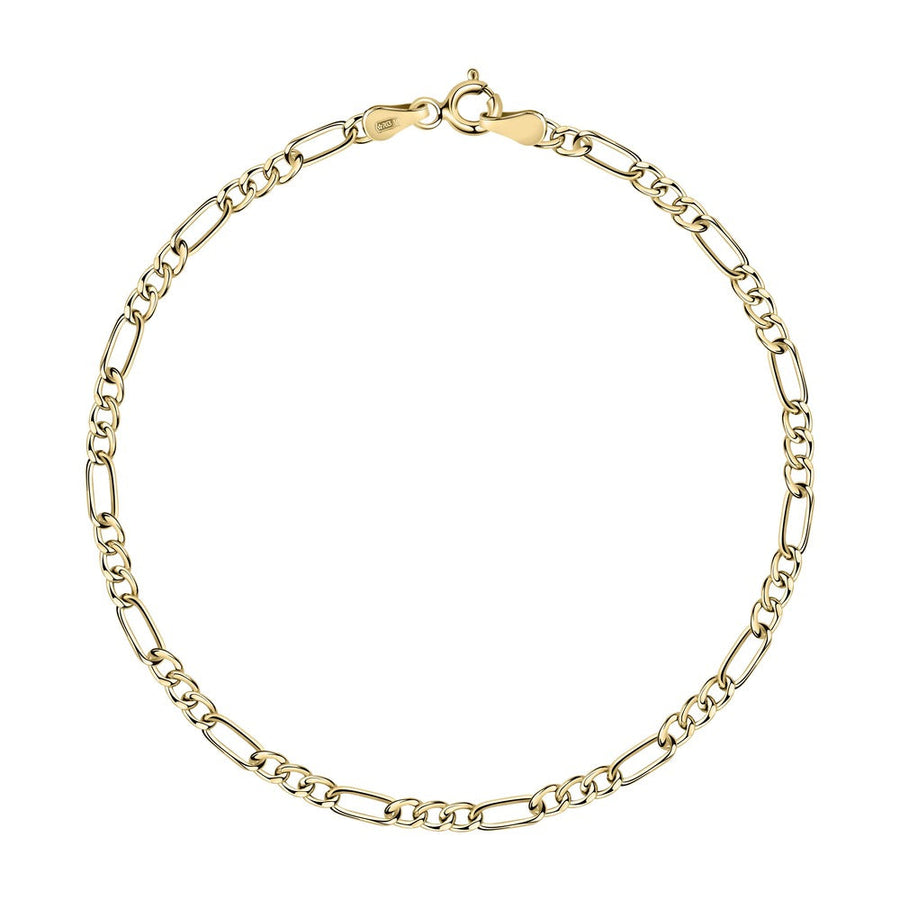 Man Figaro Gold 18K Bracelet