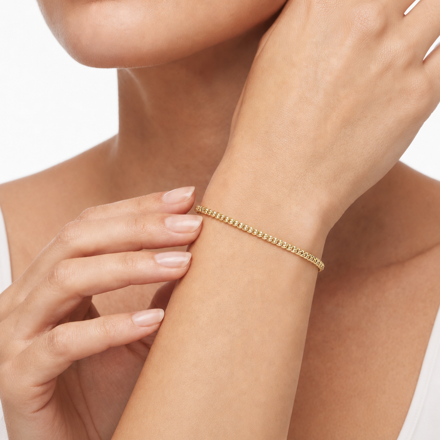 Woman Popcorn Gold 18K Bracelet