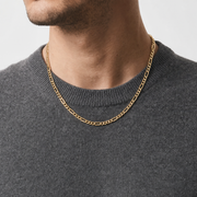 Man Figaro Gold Man 18K Chain