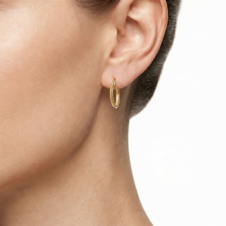 Woman Creole Gold Anniversary 18K Earrings