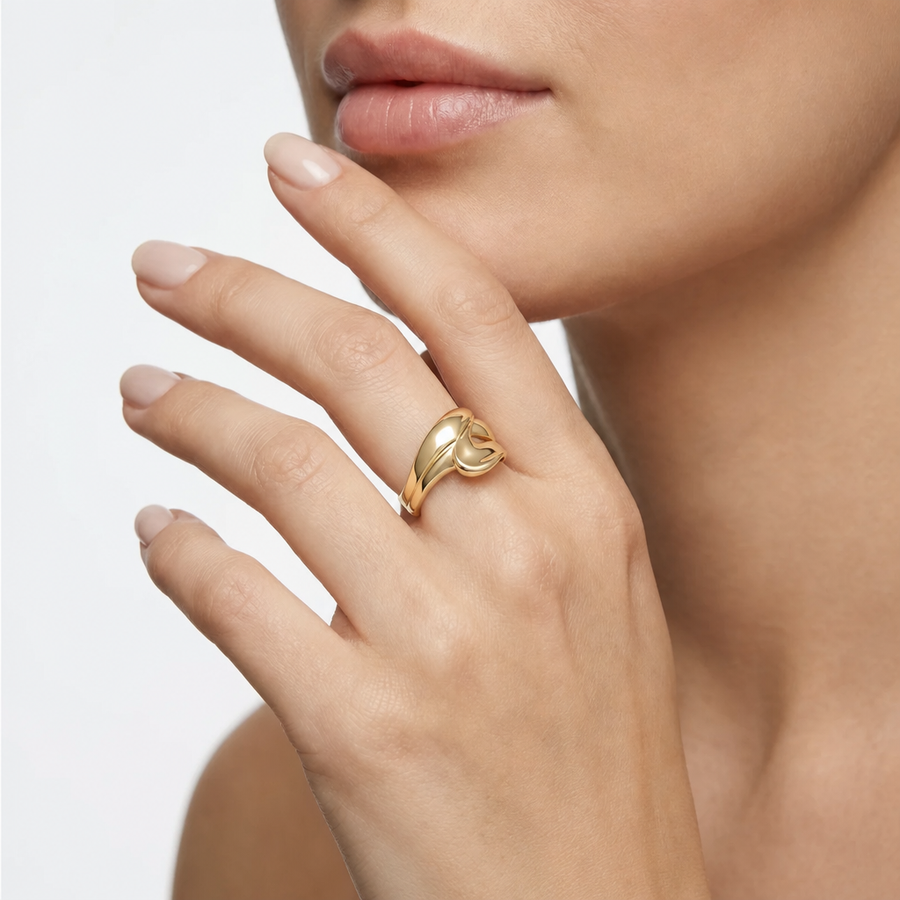 Woman Intreccio Gold 18K Ring