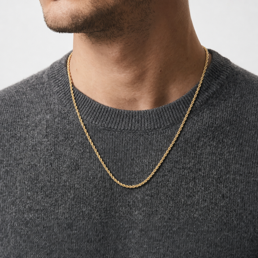 Man Corda Gold 18K Chain